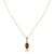 14K Yellow gold pendant necklace with citrine and diamonds