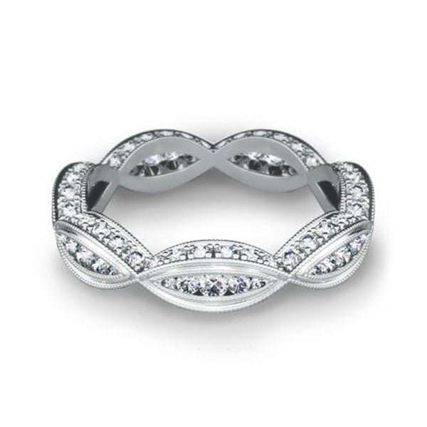 18K White Gold Diamond Eternity Band