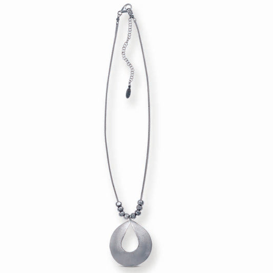 STERLING SILVER WATER DROP NECKLACE