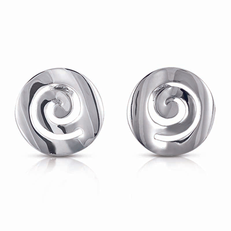 STERLING SILVER SWIRL EARRINGS