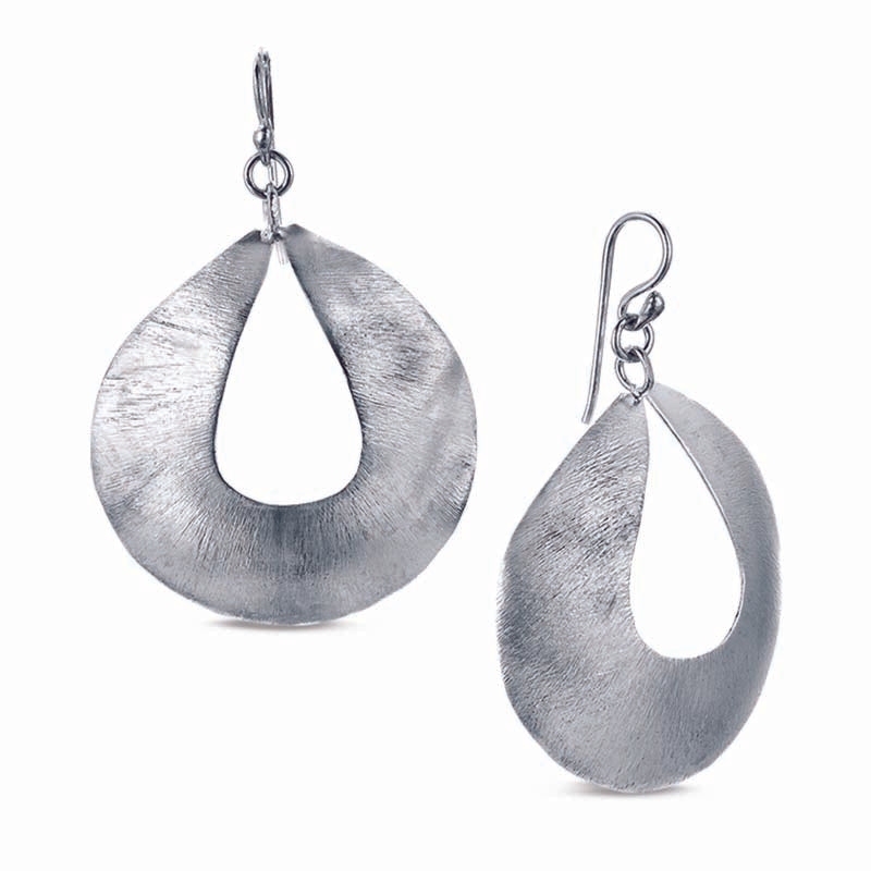 STERLING SILVER DANGLE WATER DROP EARRINGS