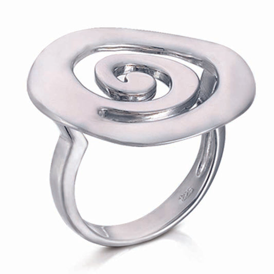 STERLING SILVER SWIRL RING
