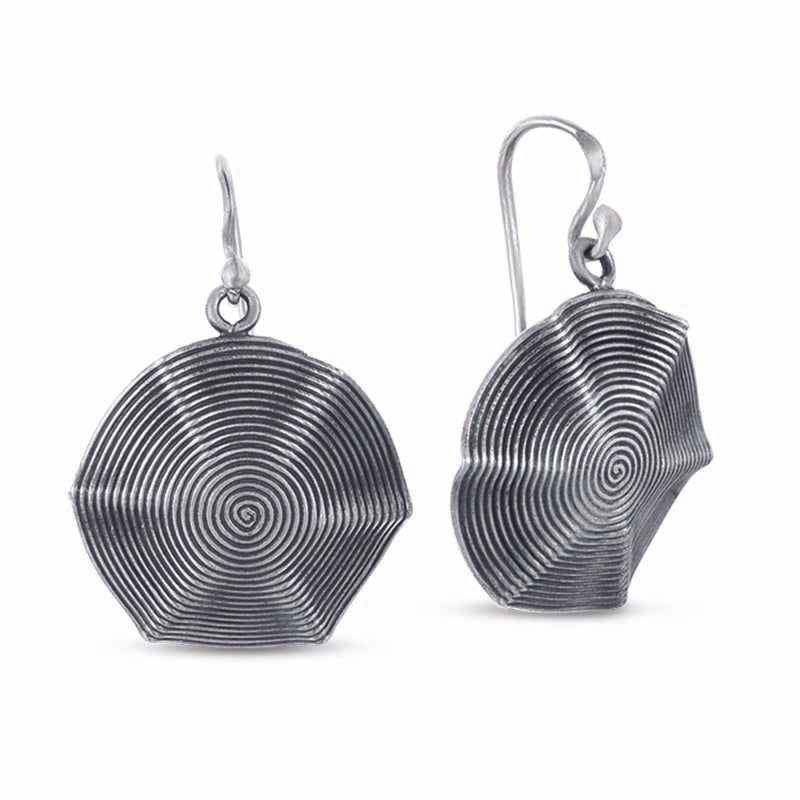 STERLING SILVER OXIDIZED DANGLE EARRINGS