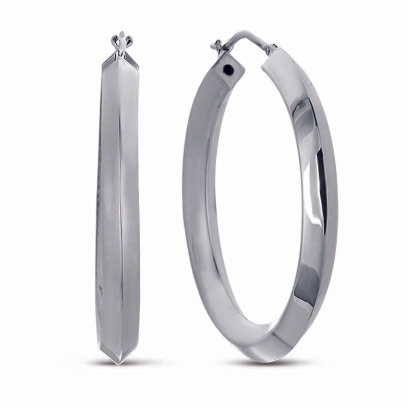 STERLING SILVER HOOP EARRINGS