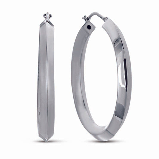 STERLING SILVER HOOP EARRINGS