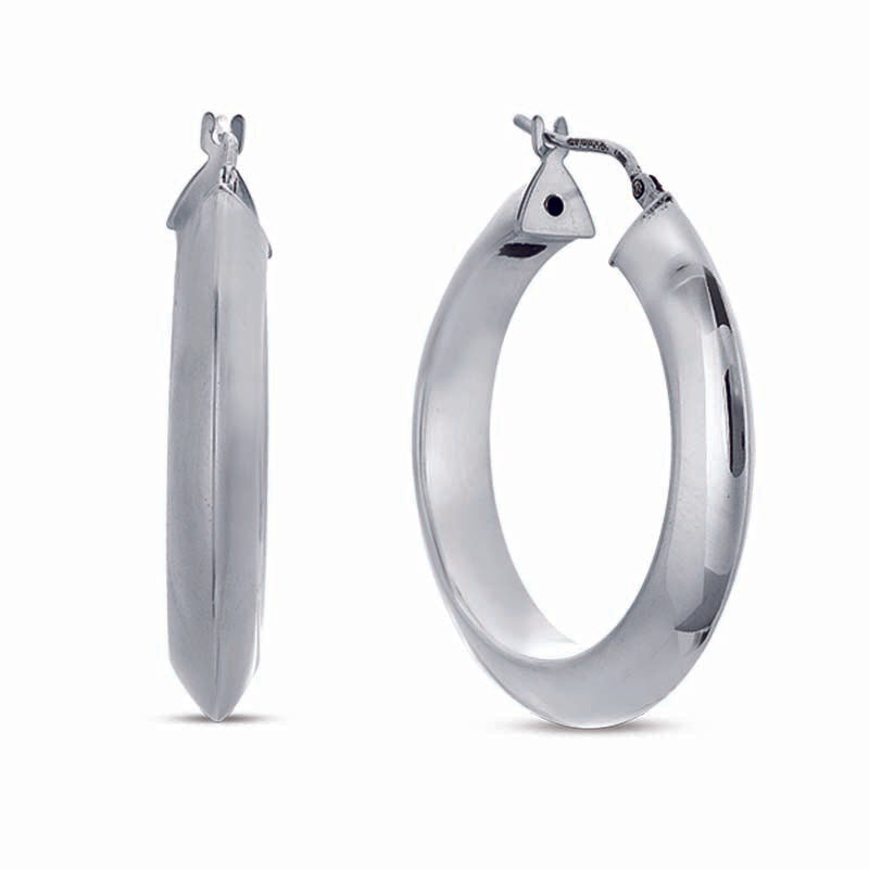STERLING SILVER HOOP EARRINGS