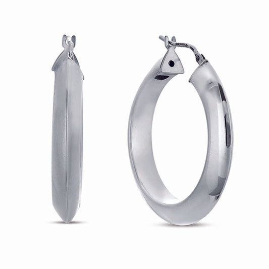 STERLING SILVER HOOP EARRINGS