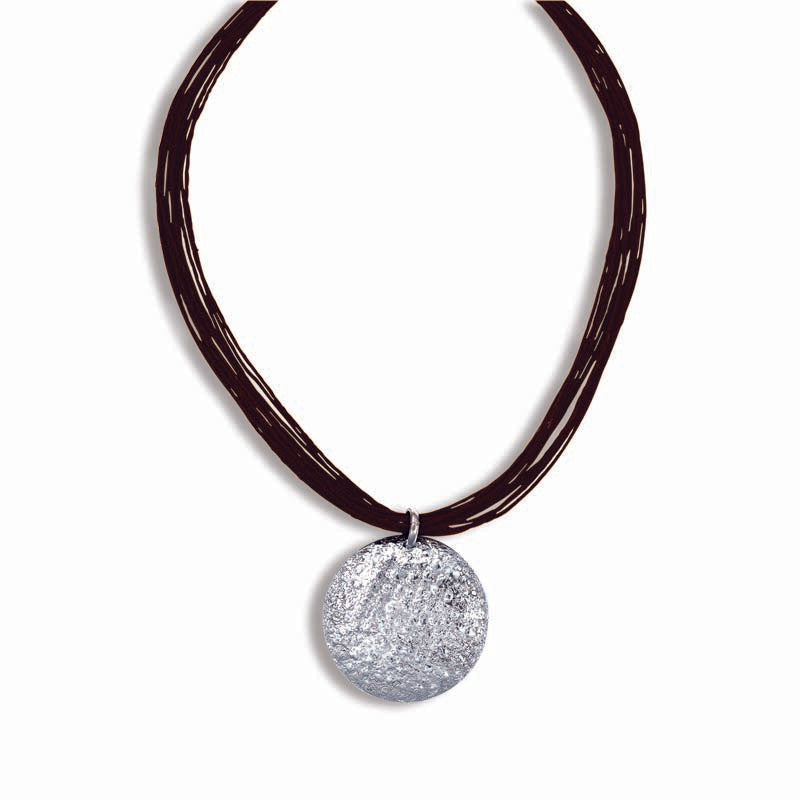STERLING SILVER MEDALLION PENDANT NECKLACE
