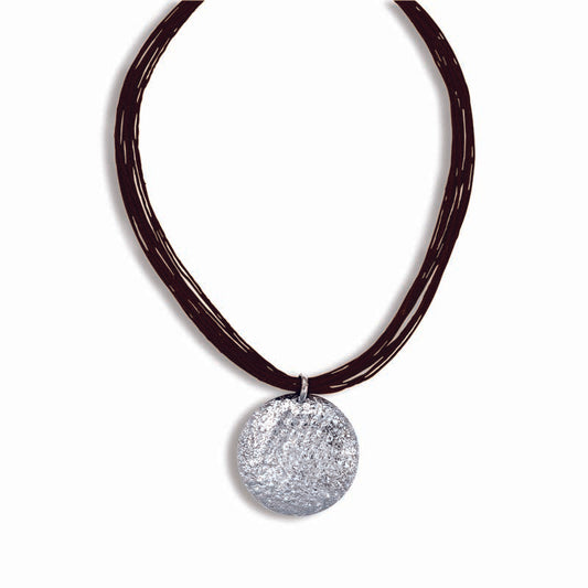 STERLING SILVER MEDALLION PENDANT NECKLACE
