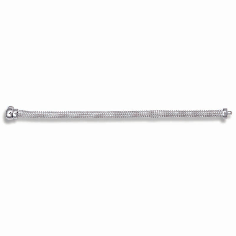 STERLING SILVER BEADED BRACELET