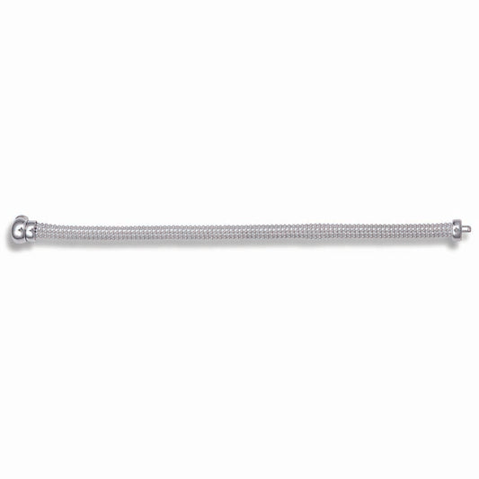 STERLING SILVER BEADED BRACELET