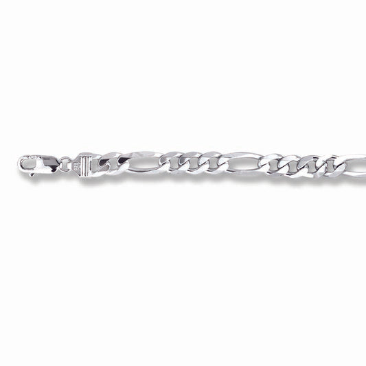 STERLING SILVER FIGARO CHAIN