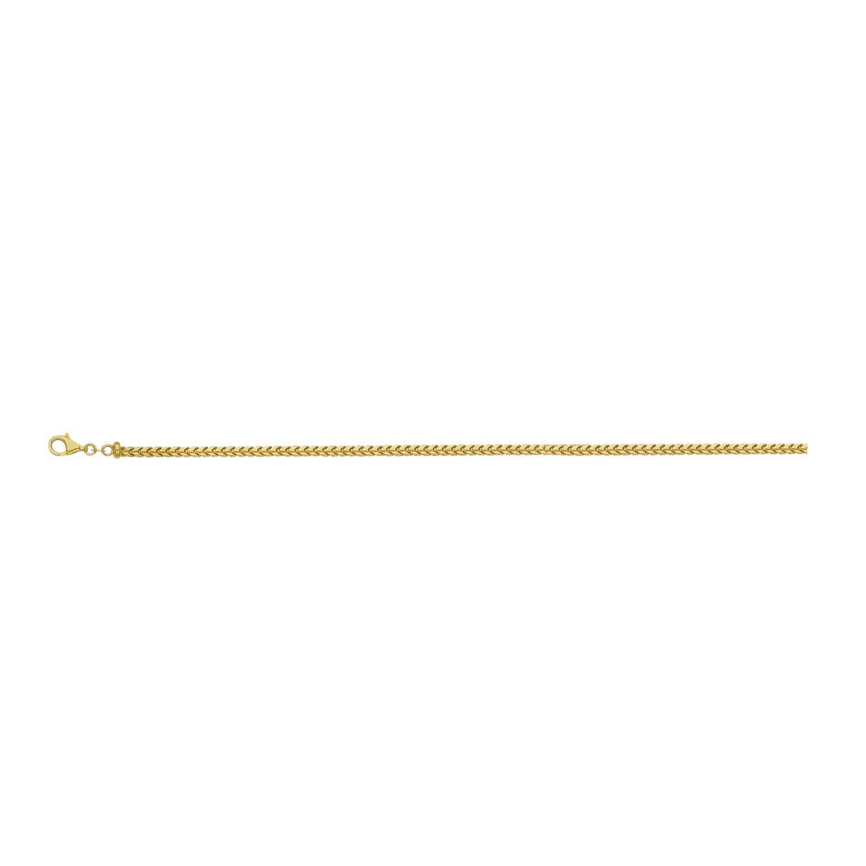 14K Yellow Gold 1mm Franco Chain