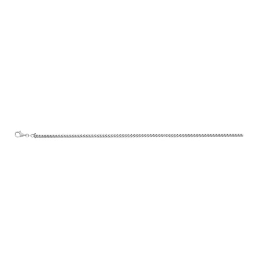 14K White Gold 1mm Franco Chain