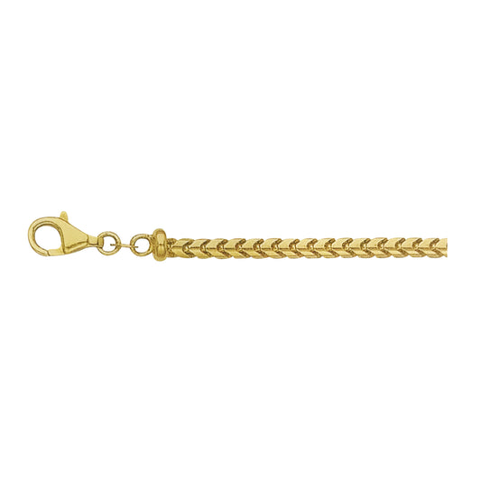 14K Yellow Gold 3.5mm Franco Chain