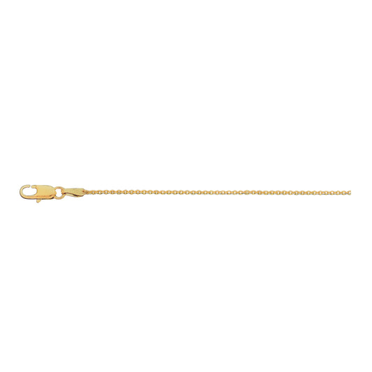 14K Yellow Gold 0.70mm Cable Chain