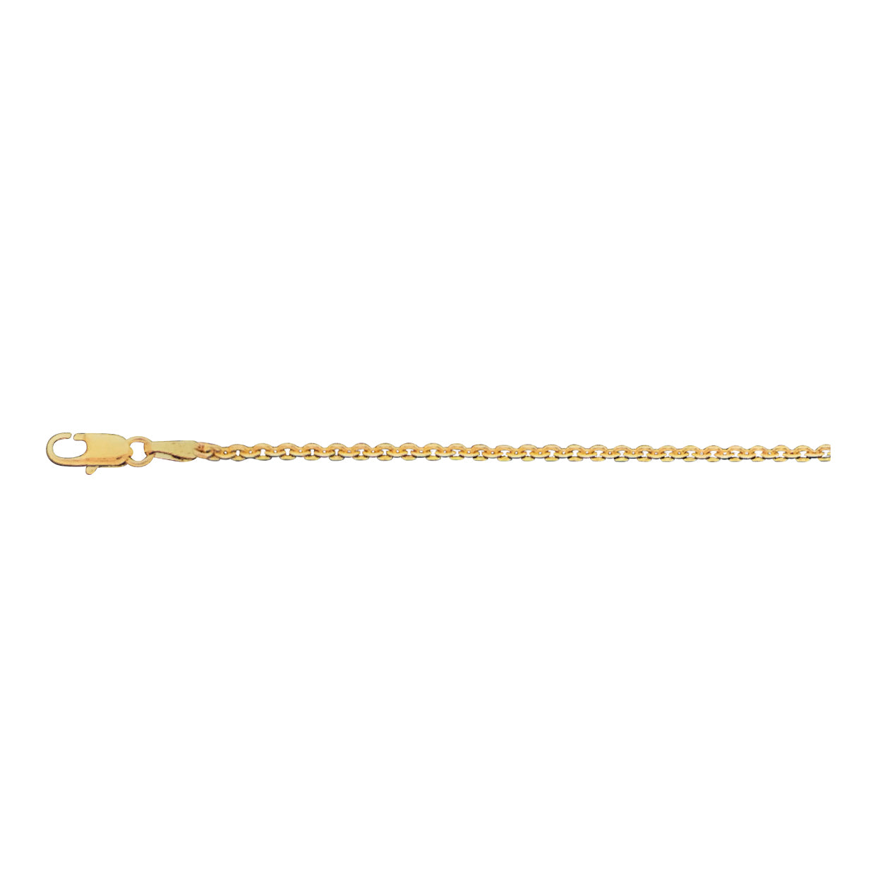 14K Yellow Gold 1.30mm Cable Chain
