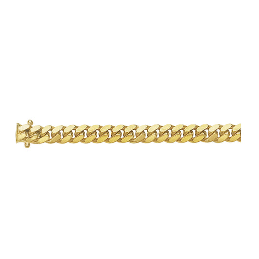 14K Yellow Gold 7mm Cuban Chain