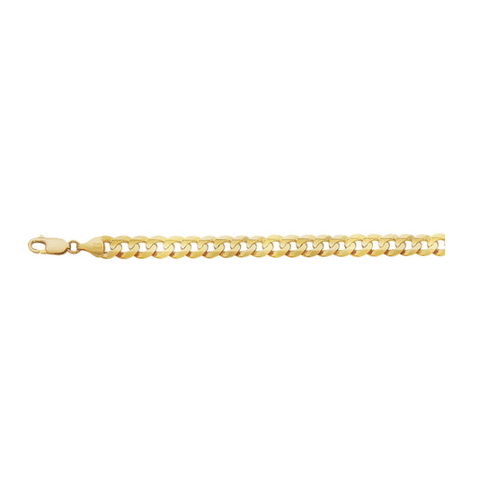 14K Yellow Gold 5.7mm Curb Chain