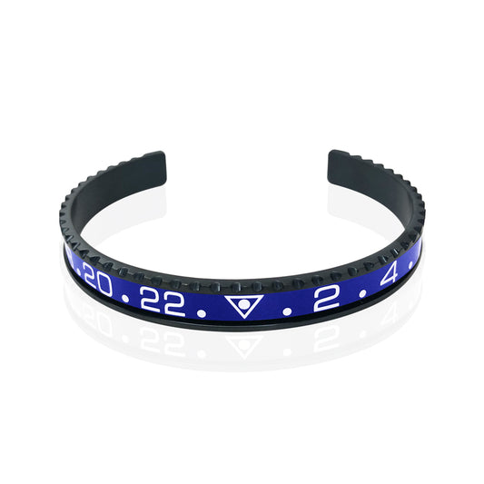 Stainless Steel Blue Watch Speedometer Bracelet
