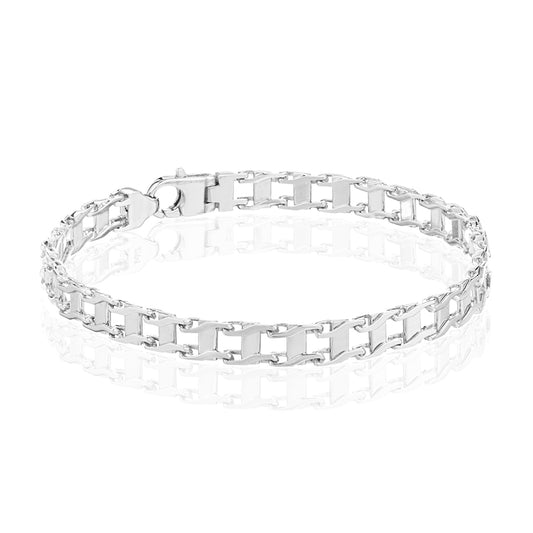 Men's Railroad Track Bracelet