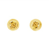 14K Yellow Gold Citrine Birthstone Stud Earrings