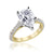 14K Yellow gold diamond engagement ring