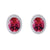 18K White Gold Earrings With Diamonds And Pink Tourmaline