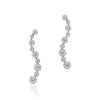 18K White gold fashion diamond earrings