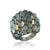 18K White gold ring with calcite and diamonds