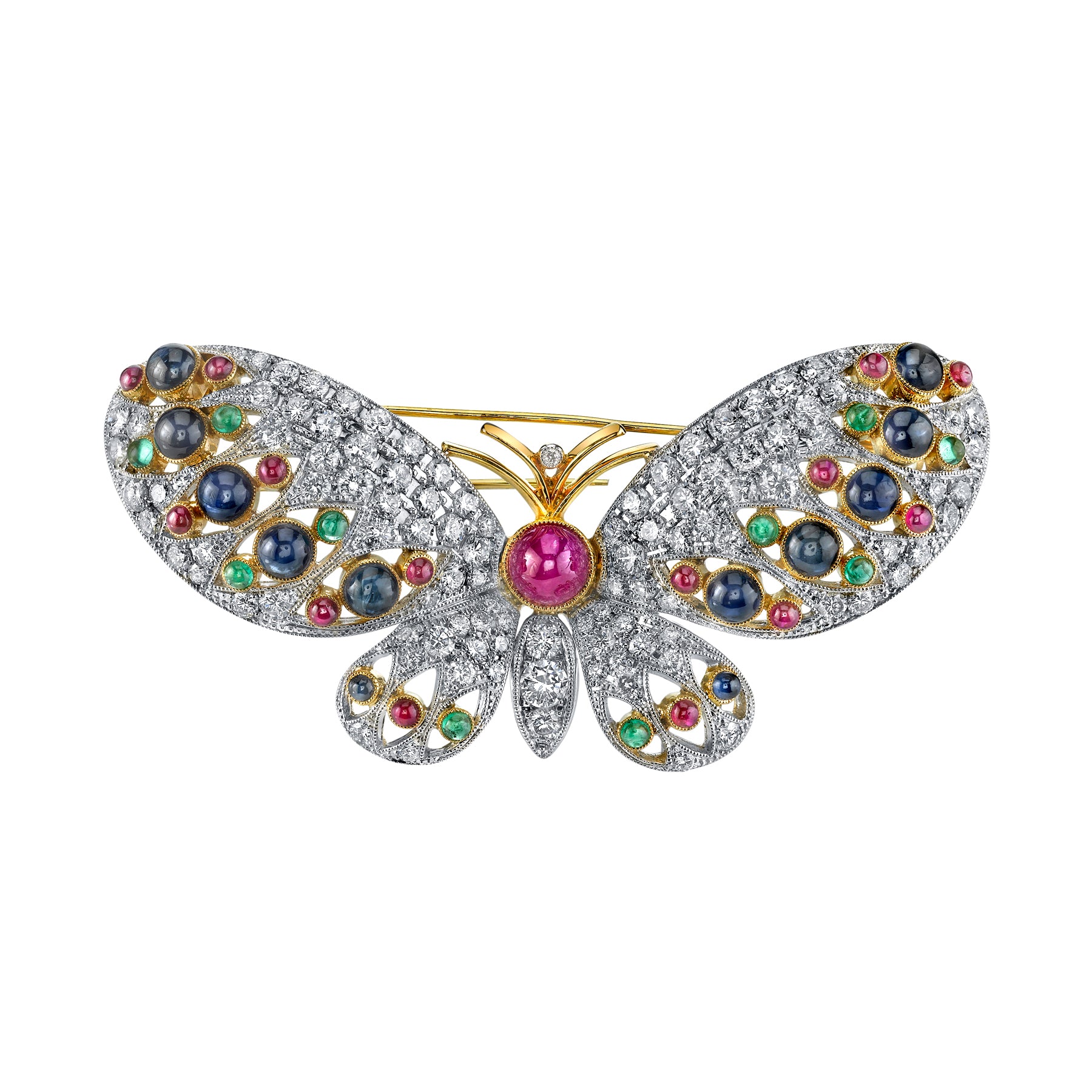 14K White Gold Butterfly Diamond Bracelet | David's House of Diamond