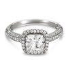 18K White Gold Diamond Engagement Ring