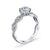 18K White Gold Diamond Engagement Ring