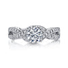 18K White Gold Diamond Engagement Ring