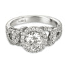 18K White Gold Diamond Engagement Ring