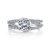 18K White Gold Diamond Engagement Ring