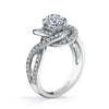 18K White Old Diamond Engagement Ring