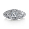 18K White Gold Halo Diamond Engagement Ring