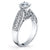 18K White Gold Diamond Engagement Ring