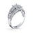 18K White Gold Diamond Engagement Ring