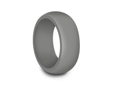 8mm Black Silicone Band