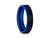 6MM BRUSHED BLACK Tungsten Wedding Band BLUE LINE AND BLUE INTERIOR