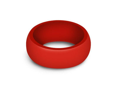 Men's Silicone Ring  - Cross Fit - Rubber Ring - Active Life Style - Flexible - Wedding Band - Silicone Ring - Comfort Fit  8mm - Vantani Wedding Bands