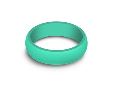 Ladies Silicone Ring - Cross Fit - Active - Flexible - Girl's Rubber Ring - Wedding Band - Silicone Ring - Comfort Fit 6mm - Vantani Wedding Bands