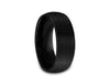 Brushed Black Tungsten Wedding Band - Engagement Ring -  Anniversary - Dome Shaped - Comfort Fit  8mm - Vantani Wedding Bands