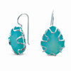 STERLING SILVER DANGLE EARRINGS WITH CHALCEDONY