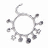 STERLING SILVER NATURE CHARMS BRACELET
