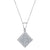 14K White Gold Diamond Necklace