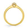 14K Yellow Gold Solitaire Diamond Engagement Ring