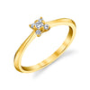 14K Yellow Gold Solitaire Diamond Engagement Ring